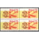 1973 C793 Quadra nova com goma Centenário do Nascimento de Santos Dumont 30.063