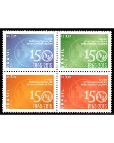 C3447/3450 150 Anos da UIT União Internacional das Telecomunicações 30.074 Mint