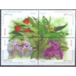 C3708/371 Quadra Flores da Mata Atlântica, Com Aroma, 30.111 Mint