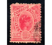 R95 100 réis vermelho carimbado 30.146