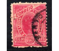 R95 100 réis vermelho carimbado 30.147