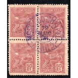 R268 50 réis Aviação vinho carimbo de 26 de maio 30.163