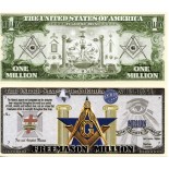 Cédula Fantasia da Maçonaria Norte Americana 30.165