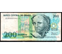 Brasil C215 duzentos cruzeiros MBC 1990 - 28.519
