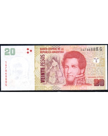 Argentina 2015 Série G -FE 20 pesos 30.314