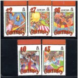 Guernsey série mint temas: Circo e Europa 31.010