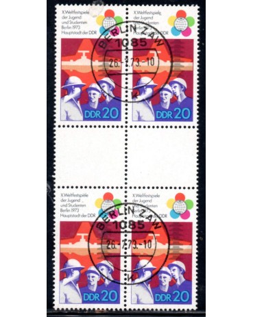 Alemanha 1973 Democrática carimbados sem uso com goma 31.059