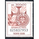 0014 Estampilha Fiscal - 300 Escudos - mint 31.066