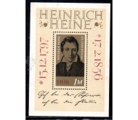 1972 Bloco 32 - 175 Anos do Nascimento de Heinrich Heine - Poeta e Escritor 31.208 Mint