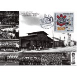 Máx.Postais do Cortintihans 100 anos, SELO EM TECIDOS 31.377