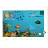 1998 Max.Postais Anos dos Oceanos - Peixe Amarelo 31.404 Carimbo de Brasilia