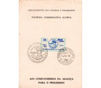 1966 FO- 25 Folhinha Oficial Aliança Para o progresso 31.502 Dois Carimbos