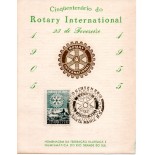 1955 Folhinha Não Oficial - Cinquentenário do Rotary Internacional - RS 31.538