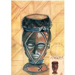 1991 Angola - Máx Postal - Instrumentos Musicais - Ngoma La Txina 31.595