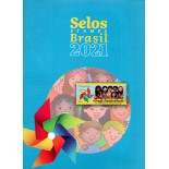 2021 Coleção Anual dos Correios, Incluindo o Bloco do Instituto Mackenzie (MUITO DIFÍCIL) 31.748