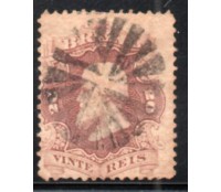 24 Dom Pedro II 31.909 Carimbado, carimbo bem procurado