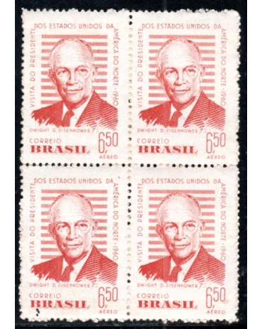 A091 - 1960 Visita do Presidente dos E,U,A,  Dwight D. Eisenhower 31.978 Nova