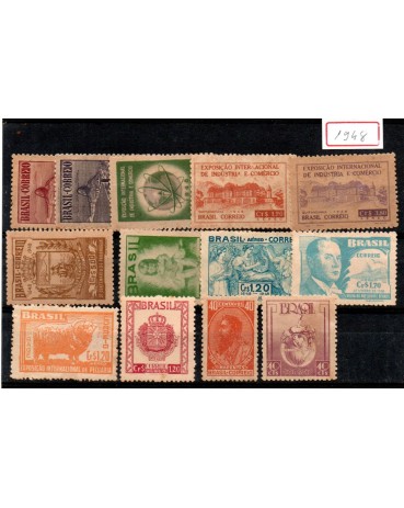 1948 Ano Completos Novos 32.088 Apenas selos 13 selos