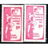 C488 IV Campeonato Mundial de Basquetebol - RJ 32.112 mint - Descoloração