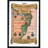 C749 - 4ª EXP.INTER. DE FILATELIA 1972 - CARTA DO BRASIL 2729 novo