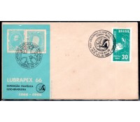 Fdc 000 Não Catalogado Lubrapex 66 Exposição Filatélica Luso-Brasileiro 35º Aniversário do Clube Filatélico do Brasil - RJ, 18 de dezembro de 1966 32.143