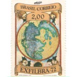 C752 MINT - 4ª EXP.INTER. DE FILATELIA 1972 - MAPA MUNDI