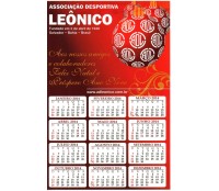Calendário da Associação Desporiva Leônico - Ano de 2014 - 32.157 Inscrições no verso