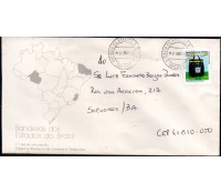 Brasil fdc bandeiras dos estados, circulado para o Brasil 32.221