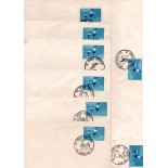 Envelopes Série com oito carimbos, VI Jogos Infantís 1956 DR.DF - Rio de Janeiro32.231