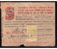 Recibo de Aluguel de Máquinas Singer (Singer Sewing Machine Company) 35.558 Rio de Janeiro, 23.12.23