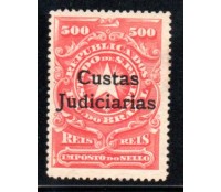 Custas Judiciais do Estado de São Paulo 500 réis, novo - vermelho 35.563