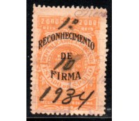 Reconhecimento de Firma 1º de outubro de 1934,2,000 réis 35.565