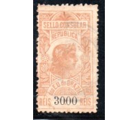 Sello Consular E.U. do Brazil 3000 réis 35.588