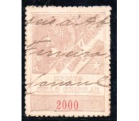Sello Consular E.U. do Brazil 2000 réis 35.591