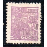1942 R391 Netinha 600 reis Siderurgia,violeta 35.639 carimbado