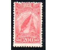 A018 Aeronáutica Dirigível e Torre Eifel 35.652 novo com goma e pontos de oxido