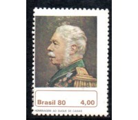 1980 Homenagem ao Duque de Caxias, deslocamento dos picotes na esquerda 35.673 mint