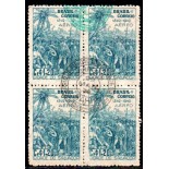 1948 A072 Quadra 4º Centenário da Fundção de Salvador e da Instalação do Governo geral do Brasil (1549/1763) 35.678 carimbada