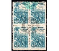 1948 A072 Quadra 4º Centenário da Fundção de Salvador e da Instalação do Governo geral do Brasil (1549/1763) 35.678 carimbada