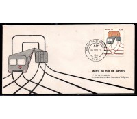 FDC/171 - 1979 Metrô do Rio de Janeiro 35.692 Pode aparecer leves manchas