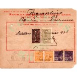 Vale postal 28 de 16/02/1938 cidade de Cachoeira - Bahia 35.700 veja defeito