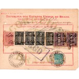 Vale postal 137 de 22 de junho de 1933 pela cidade de Cachoeira - BA,35.702 aparece dois cortes nos cantos.