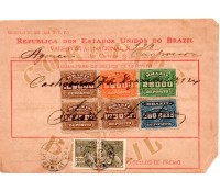Vale postal 223 de 17/12/1929 cidade de Cachoeira - Bahia 35.703 defeito em dois cantos