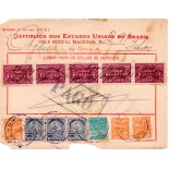 Vale postal 291 emitido pela cidade de Ilhéos - BA em 9/8/1933 - 35.705 observe cortes em dois cantos