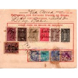Vale postal 2212 de 08/09/1936 pela Diretoria Regional da Bahia, VIA AÉREA 35.709 tem um pequeno defeito no canto esquerdo acima -  PEÇA  RARIDADE, VIA AÉREA