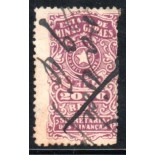 Secretaria das Finanças 2000 réis 35.722 obliterado