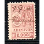 Selo fiscal adesivo 2.000 rs. 35.728 obliterado