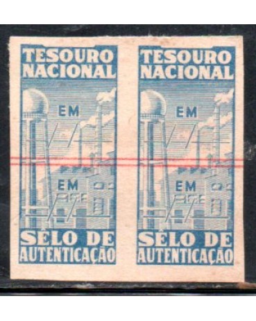 Tesouro Nacional - Selo de Autenticação - Par sem uso 35.772