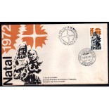 Fdc010/1972 Natal 35.782 leve mancha abaixo na direita