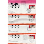 Fdcs027A,B,C,D Série "Dia do Selo" 1973 - 35.785 DIFICÍLIMA , Valor do catálogo 215 ufs = R$430,00